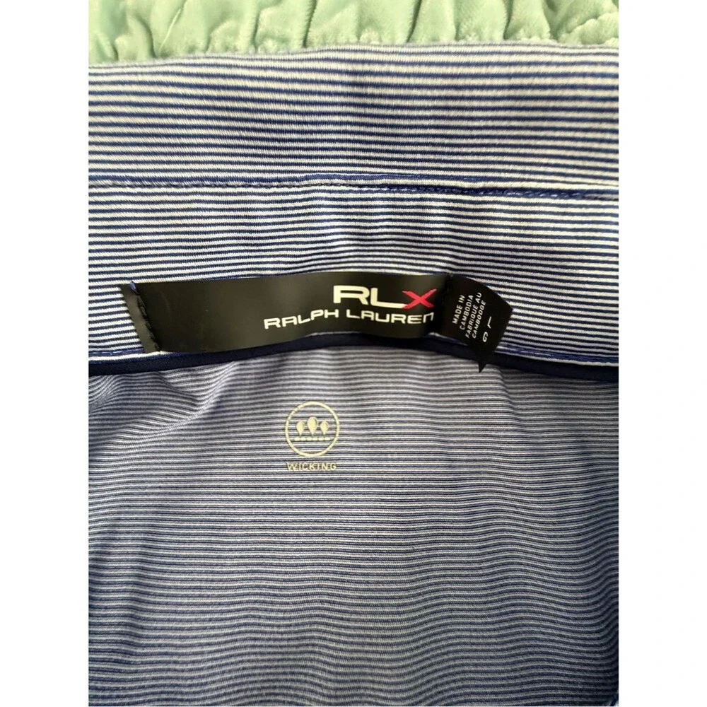 Ralph Lauren Light Gray Polo Shirt with Embroidered Crest-Large